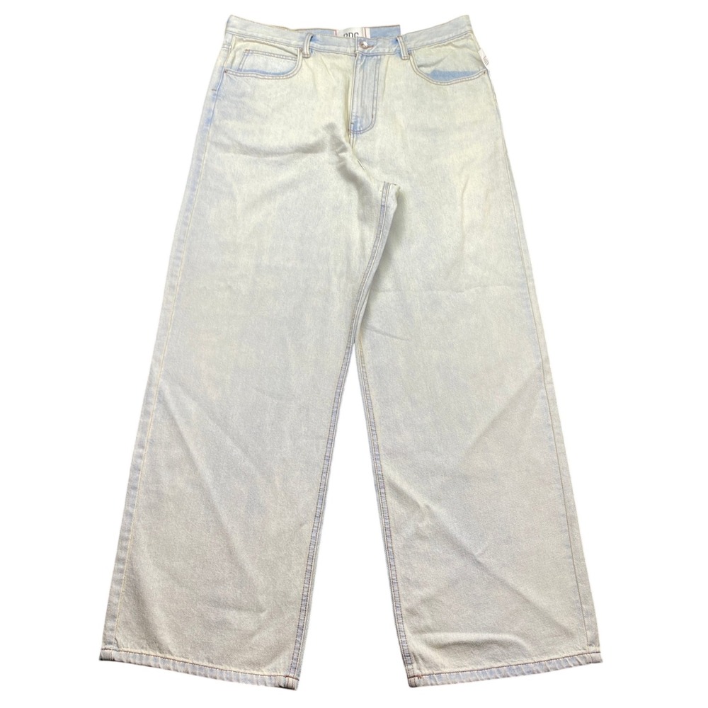 BDG Nitro Fit Wide Leg Baggy Jeans Mens Sz 36 Light Wash Denim 10118